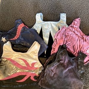 GK Girls Large Leotards- Lot of 5